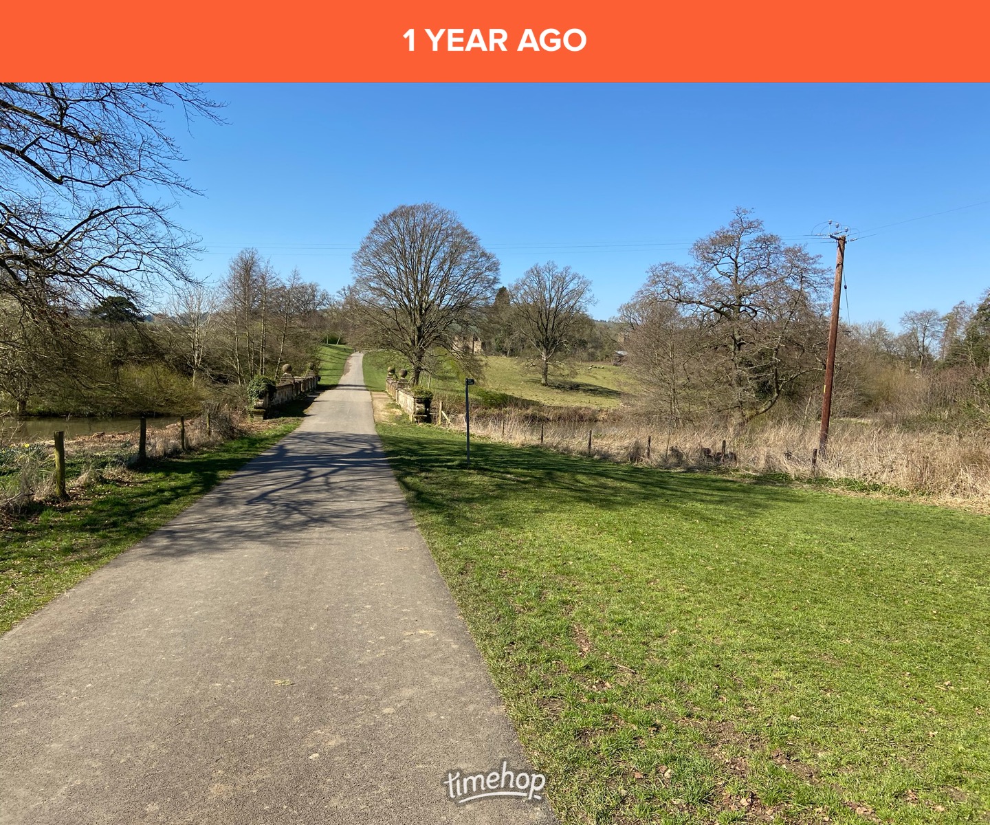 A lush countryside path in glorious sunshine