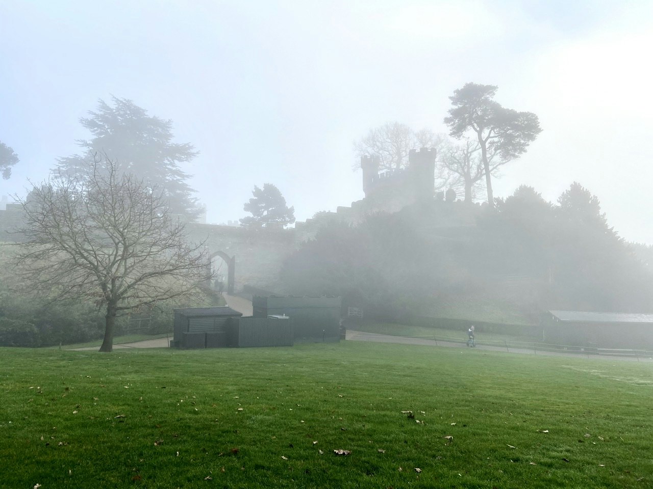 Another foggy angle of the castle